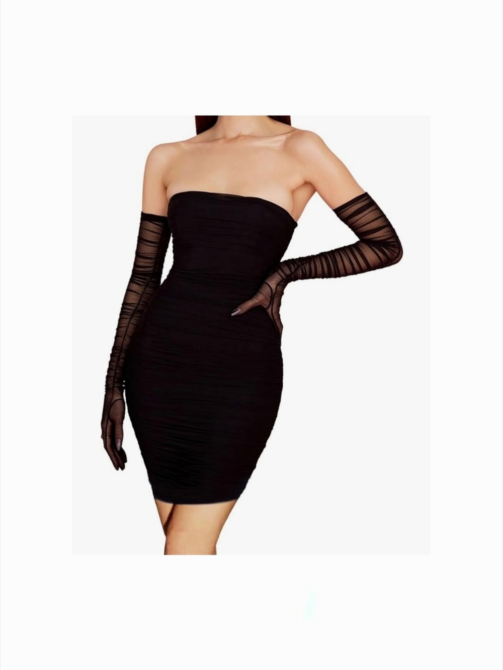 Sheer Black Sleeves